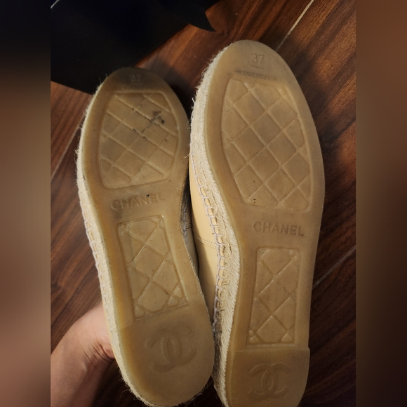 Authentic Beige Chanel Espadrilles 37 - Picture 4 of 5